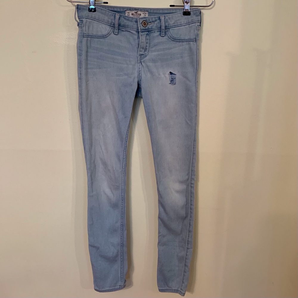 Hollister Distressed Skinny Jeans Size 0 24W 27L